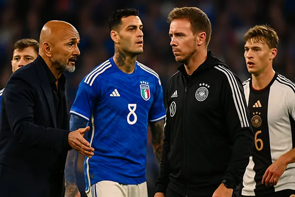 Fotballkamp Italia-Tyskland