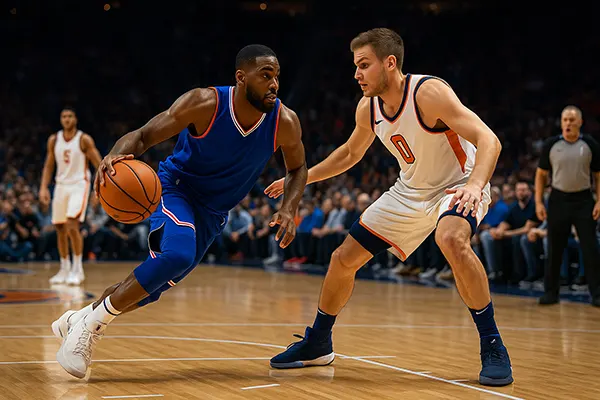 σύγκρουση παικτών NBA